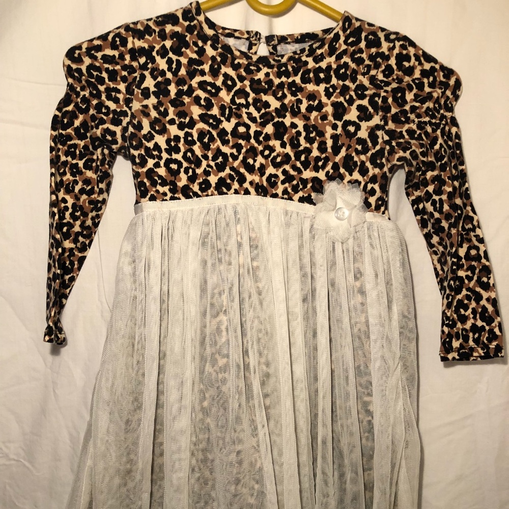 Girls Cheetah Print Dress with Leggings